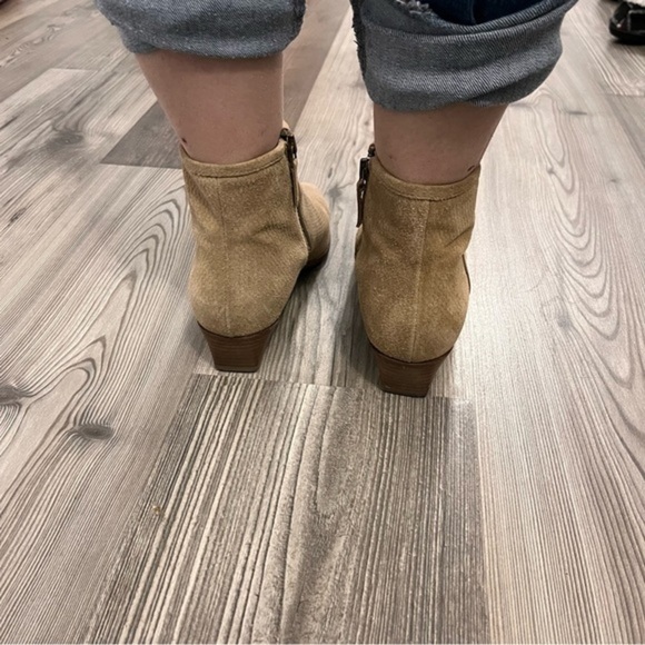 Aquatalia Suede Leather Pointed Ankle Boots Brown‎ 6.5 - Picture 3 of 8